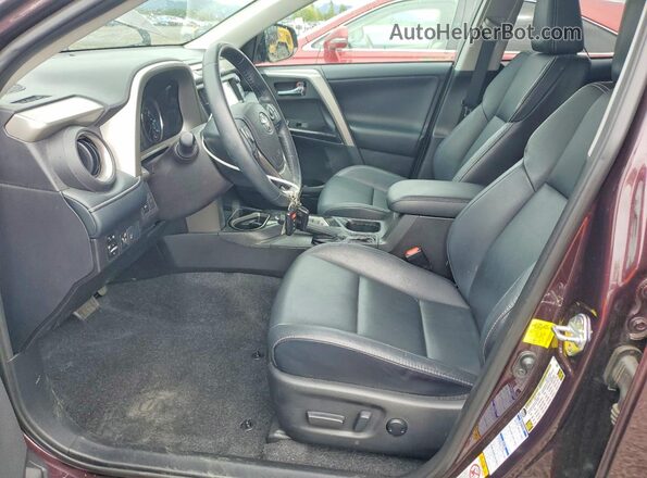 2T3DFREV9JW752799 2018 TOYOTA RAV4 Maroon Widok wnętrza z przodu
