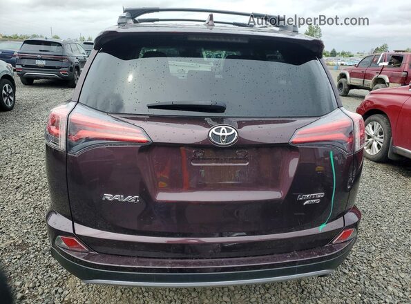 2T3DFREV9JW752799 2018 TOYOTA RAV4 Maroon Widok z tyłu