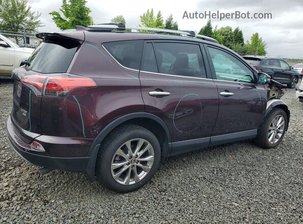 2T3DFREV9JW752799 2018 TOYOTA RAV4 Maroon Tył prawy