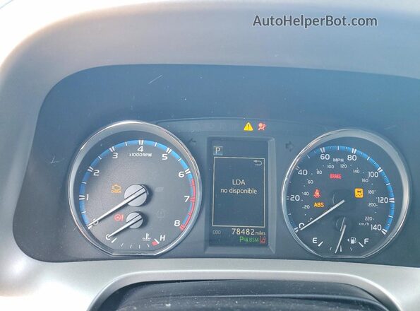 2T3DFREVXHW684183 2017 TOYOTA RAV4 Burgundy Instrument cluster view