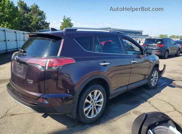 2T3DFREVXHW684183 2017 TOYOTA RAV4 Burgundy Rear right