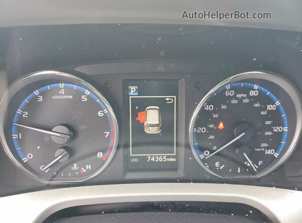 2T3DFREVXJW845685 2018 TOYOTA RAV4 Серый Вид щитка приборов