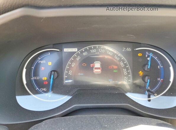 2T3DWRFV0KW034428 2019 TOYOTA RAV4 White ხელსაწყოთა პანელის ხედი