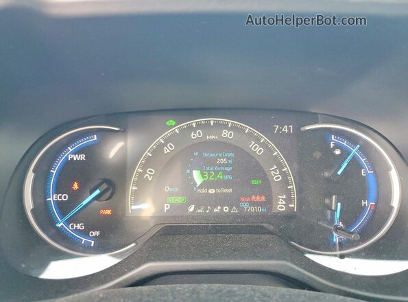 2T3DWRFV1LW074969 2020 TOYOTA RAV4 Silver Instrument cluster view