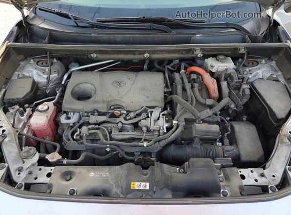 2T3DWRFV1LW074969 2020 TOYOTA RAV4 Silver Engine compartment view