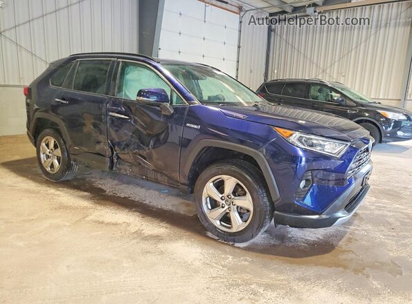 2T3DWRFV4KW035713 2019 TOYOTA RAV4 Blue Передня права чверть