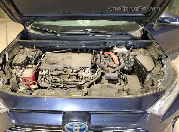 2T3DWRFV4KW035713 2019 TOYOTA RAV4 Blue Вид підкапотного простору