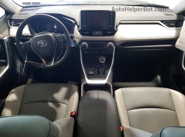 2T3DWRFV4KW035713 2019 TOYOTA RAV4 Blue Вид панелі приладів