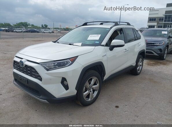 2T3DWRFV6LW061456 2020 TOYOTA RAV4 HYBRID Белый Передняя левая четверть