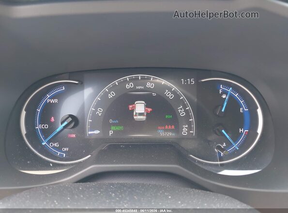 2T3DWRFV7KW017299 2019 TOYOTA RAV4 HYBRID Dark Blue 