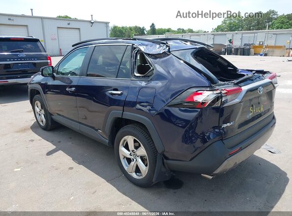 2T3DWRFV7KW017299 2019 TOYOTA RAV4 HYBRID Dark Blue 