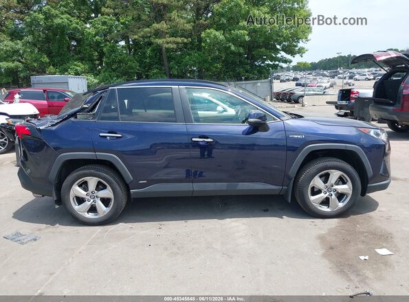 2T3DWRFV7KW017299 2019 TOYOTA RAV4 HYBRID Dark Blue 
