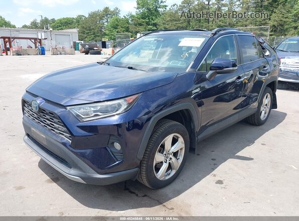 2T3DWRFV7KW017299 2019 TOYOTA RAV4 HYBRID Dark Blue 