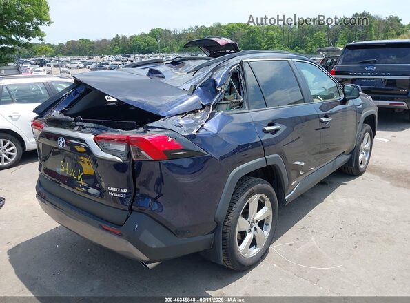 2T3DWRFV7KW017299 2019 TOYOTA RAV4 HYBRID Dark Blue 
