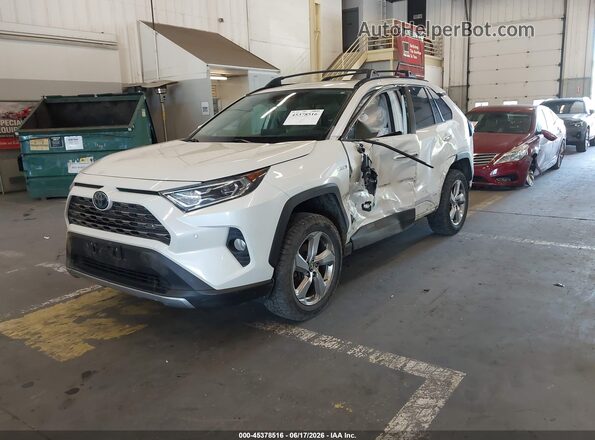 2T3DWRFV8LW052984 2020 TOYOTA RAV4 HYBRID White Front left