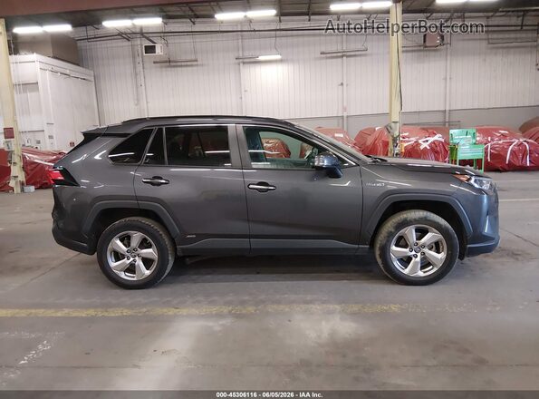 2T3DWRFVXKW031567 2019 TOYOTA RAV4 HYBRID Серый Вид задней части салона