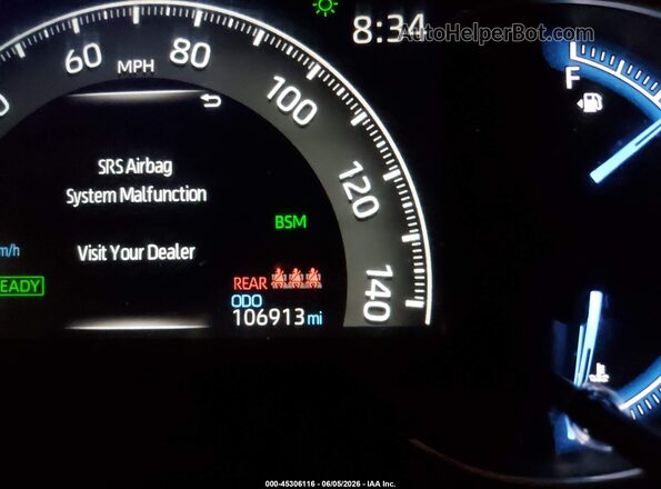 2T3DWRFVXKW031567 2019 TOYOTA RAV4 HYBRID Серый 