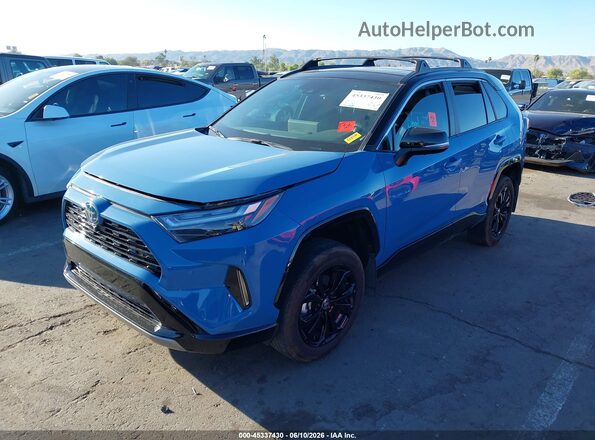 2T3E6RFV1RW055559 2024 TOYOTA RAV4 HYBRID Blue წინა მარცხენა ხედი სამი მეოთხედიდან