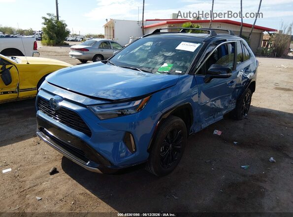 2T3E6RFV3NW032388 2022 TOYOTA RAV4 HYBRID Blue Передня ліва чверть