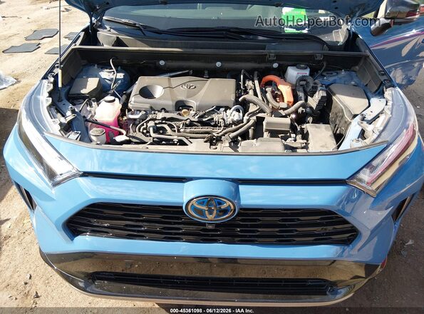 2T3E6RFV3NW032388 2022 TOYOTA RAV4 HYBRID Blue Вид ззаду