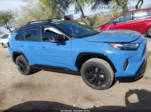 2T3E6RFV3NW032388 2022 TOYOTA RAV4 HYBRID Blue Вид щитка приладів