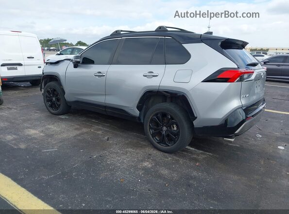 2T3E6RFV3NW035730 2022 TOYOTA RAV4 HYBRID Silver Rear left