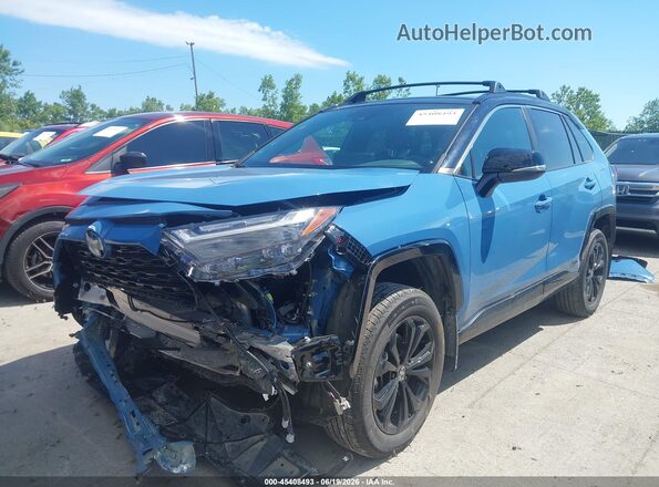 2T3E6RFV3RW075974 2024 TOYOTA RAV4 HYBRID Blue წინა მარცხენა ხედი სამი მეოთხედიდან