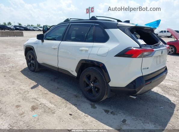 2T3E6RFV4MW014528 2021 TOYOTA RAV4 HYBRID White Tył lewy