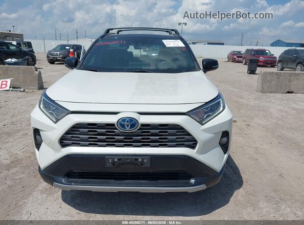 2T3E6RFV4MW014528 2021 TOYOTA RAV4 HYBRID White Widok zestawu wskaźników