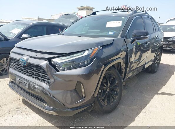 2T3E6RFV4PW038042 2023 TOYOTA RAV4 HYBRID Gray Vista tres cuartos delantera izquierda