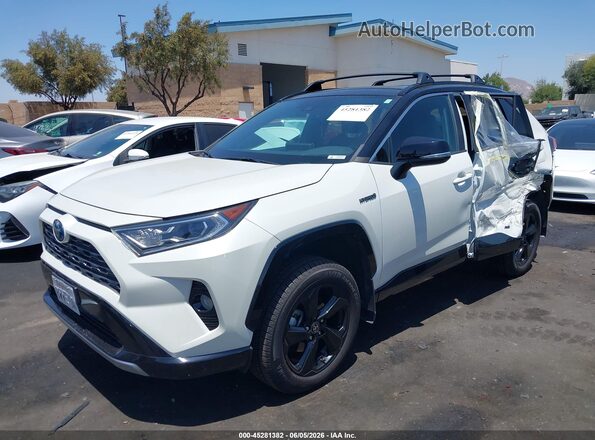 2T3E6RFV9MW025170 2021 TOYOTA RAV4 HYBRID White Front left
