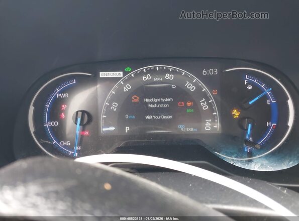 2T3EWRFV2LW069462 2020 TOYOTA RAV4 HYBRID Gray Widok tylnych siedzeń
