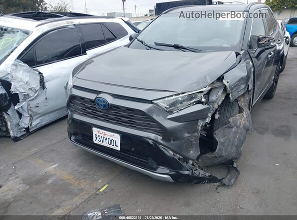 2T3EWRFV2LW069462 2020 TOYOTA RAV4 HYBRID Gray Widok zestawu wskaźników