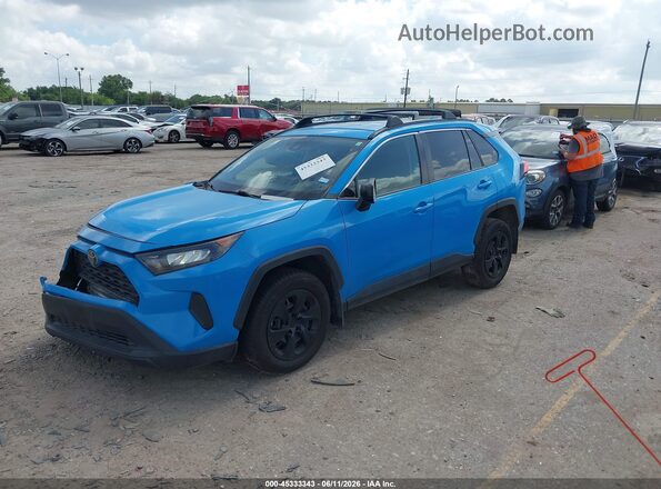 2T3F1RFV0LC136953 2020 TOYOTA RAV4 Blue Առջևի ձախ երեք քառորդ տեսարան