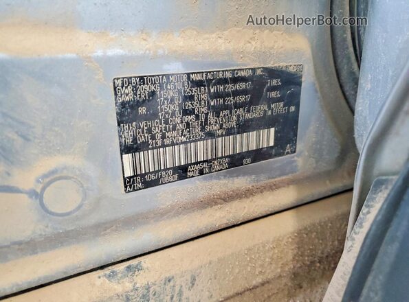 2T3F1RFV0MW233375 2021 TOYOTA RAV4 White Вид наклейки з VIN-кодом