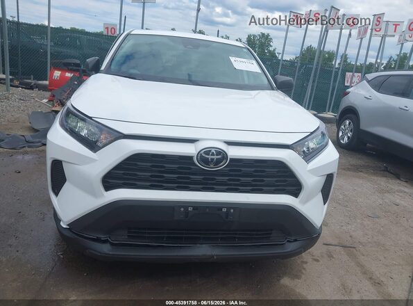 2T3F1RFV2NC305275 2022 TOYOTA RAV4 White Widok zestawu wskaźników