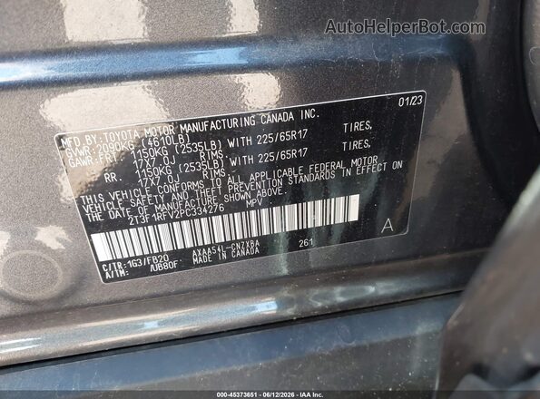 2T3F1RFV2PC334276 2023 TOYOTA RAV4 Gray ძრავის განყოფილების ხედი
