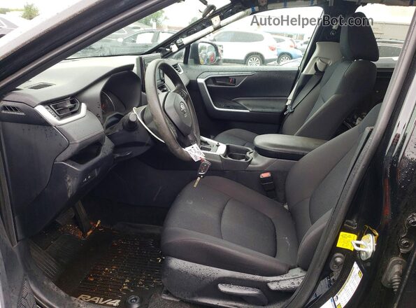 2T3F1RFV3KC038367 2019 TOYOTA RAV4 Black Front interior view