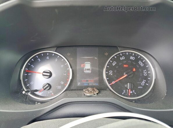 2T3F1RFV3KW004489 2019 TOYOTA RAV4 Black Вид щитка приладів