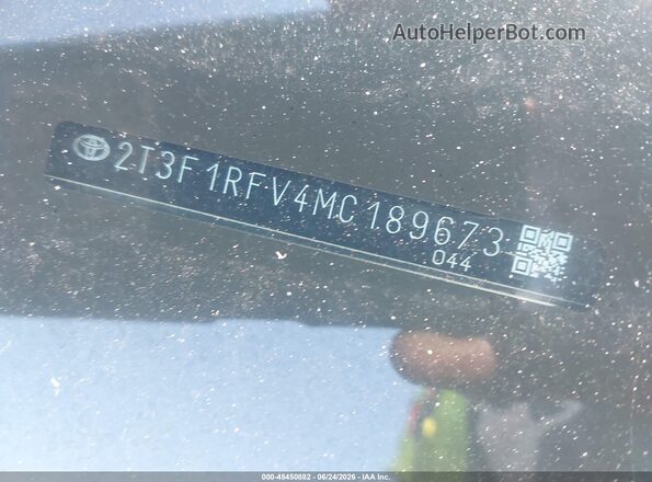 2T3F1RFV4MC189673 2021 TOYOTA RAV4 Gray 