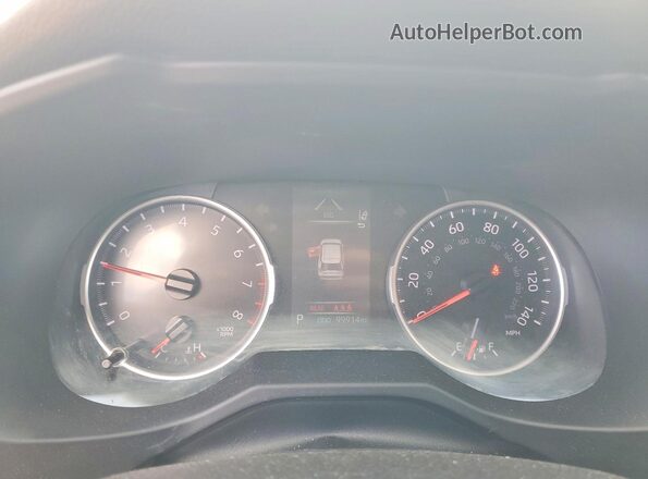 2T3F1RFV4MC229122 2021 TOYOTA RAV4 White Instrument cluster view