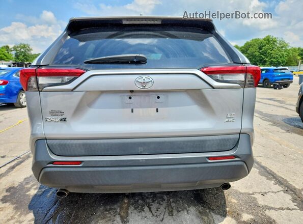 2T3F1RFV5KW036683 2019 TOYOTA RAV4 Silver უკანა ხედი