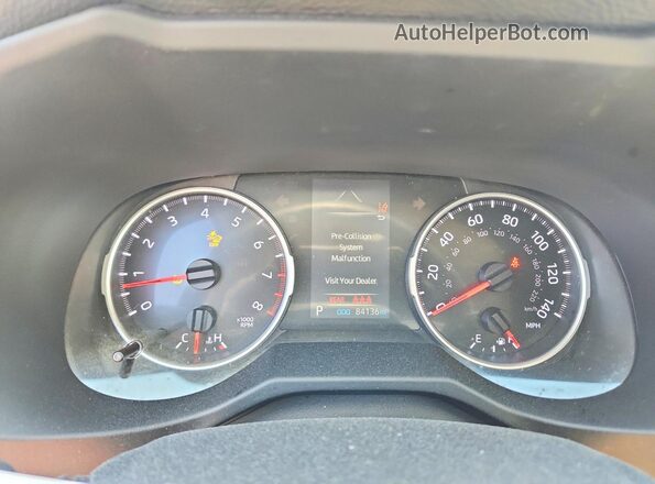 2T3F1RFV5LW096335 2020 TOYOTA RAV4 Red ხელსაწყოთა პანელის ხედი
