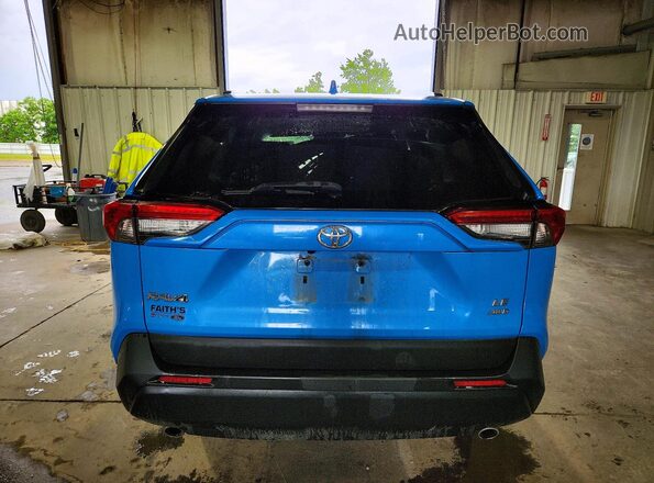 2T3F1RFV5MW191351 2021 TOYOTA RAV4 Blue Widok z tyłu