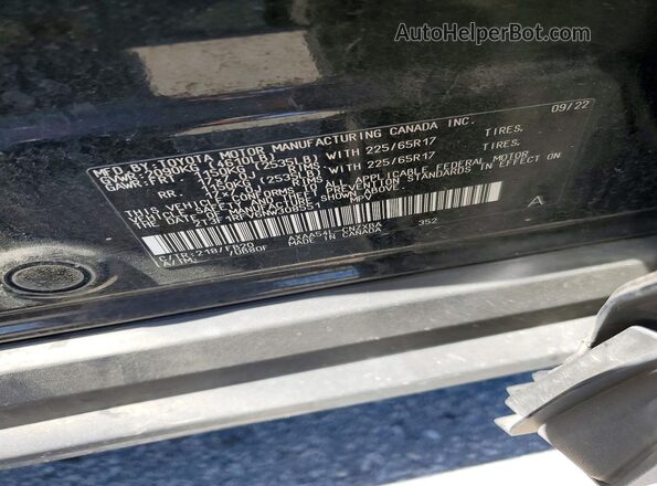 2T3F1RFV6NW308551 2022 TOYOTA RAV4 Black 