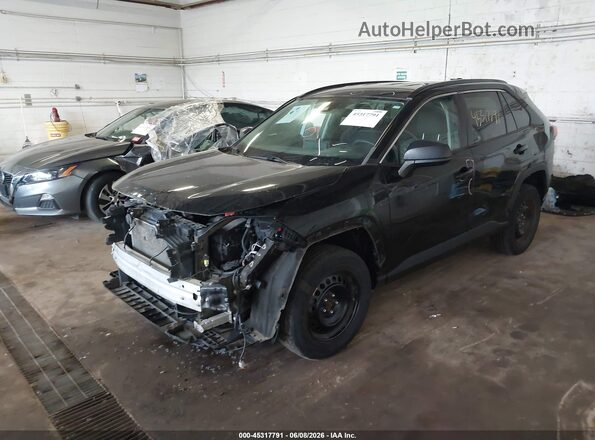 2T3F1RFV7KW028598 2019 TOYOTA RAV4 Black Առջևի ձախ երեք քառորդ տեսարան