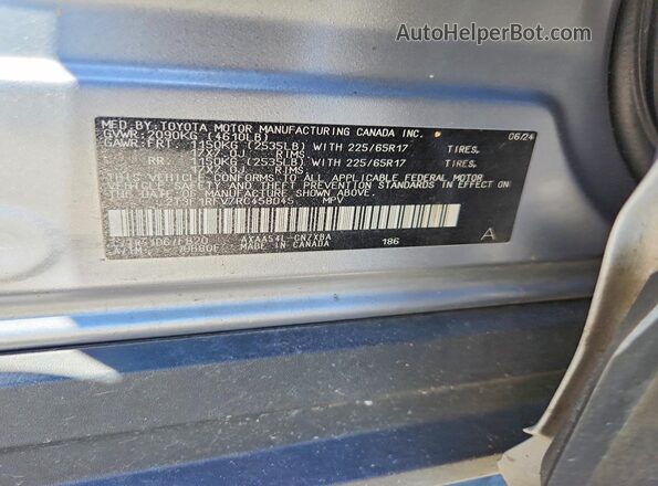 2T3F1RFV7RC458045 2024 TOYOTA RAV4 Silver 