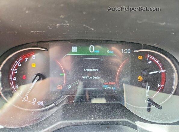 2T3F1RFV8PC371526 2023 TOYOTA RAV4 Silver Instrument cluster view