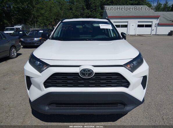2T3F1RFV9KC035201 2019 TOYOTA RAV4 White Instrument cluster view