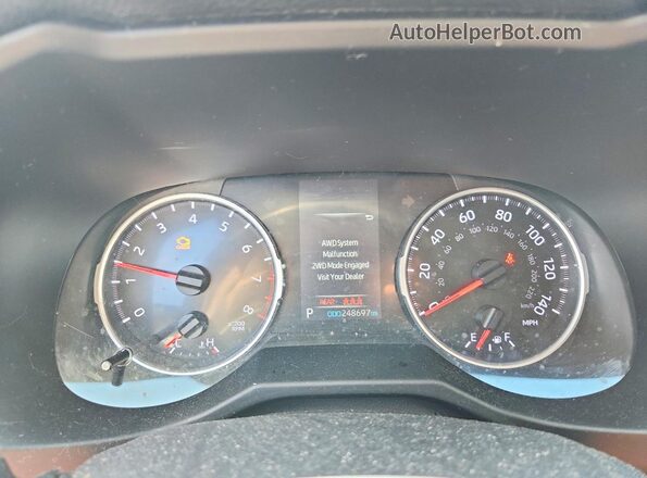 2T3F1RFVXLC121070 2020 TOYOTA RAV4 White Սարքավորումների վահանակի տեսք